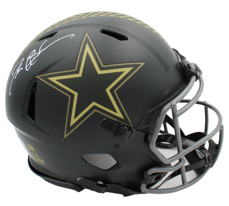 Deion Sanders Signed Cowboys Full-Size Authentic On-Field Salute to Service Alternate Speed Helmet (Beckett) at PristineAuction.com Deion Sanders Signed Cowboys Full-Size Authentic On-Field Salute to Service Alternate Speed Helmet (Beckett) at PristineAuction.com