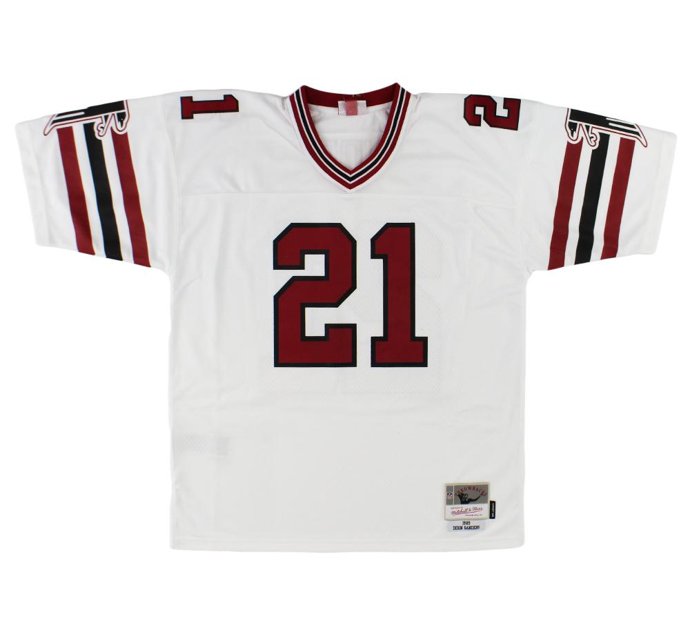 Deion Sanders Signed Falcons Mitchell & Ness Authentic Jersey (Beckett) at PristineAuction.com Deion Sanders Signed Falcons Mitchell & Ness Authentic Jersey (Beckett) at PristineAuction.com