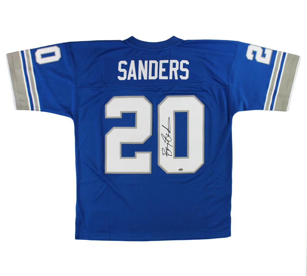 Barry Sanders Signed Lions Mitchell & Ness Authentic Jersey (Schwartz) at PristineAuction.com Barry Sanders Signed Lions Mitchell & Ness Authentic Jersey (Schwartz) at PristineAuction.com