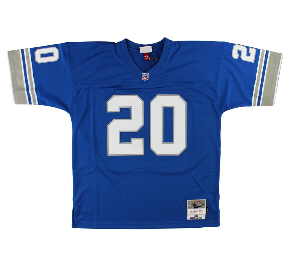 Barry Sanders Signed Lions Mitchell & Ness Authentic Jersey (Schwartz) at PristineAuction.com Barry Sanders Signed Lions Mitchell & Ness Authentic Jersey (Schwartz) at PristineAuction.com
