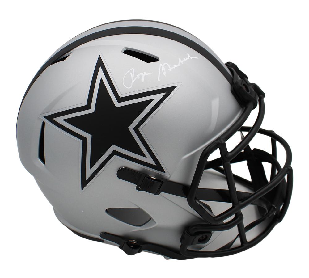 Roger Staubach Signed Cowboys Full-Size Rave Alternate Speed Helmet (Radtke) at PristineAuction.com Roger Staubach Signed Cowboys Full-Size Rave Alternate Speed Helmet (Radtke) at PristineAuction.com