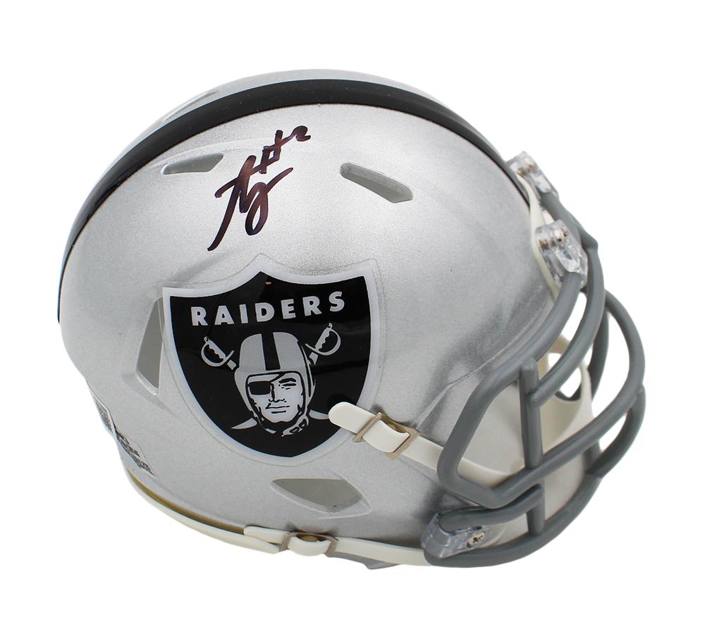 Ashton Jeanty Signed Raiders Speed Mini Helmet (Beckett) at PristineAuction.com Ashton Jeanty Signed Raiders Speed Mini Helmet (Beckett) at PristineAuction.com