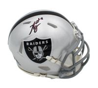 Ashton Jeanty Signed Raiders Speed Mini Helmet (Beckett) at PristineAuction.com