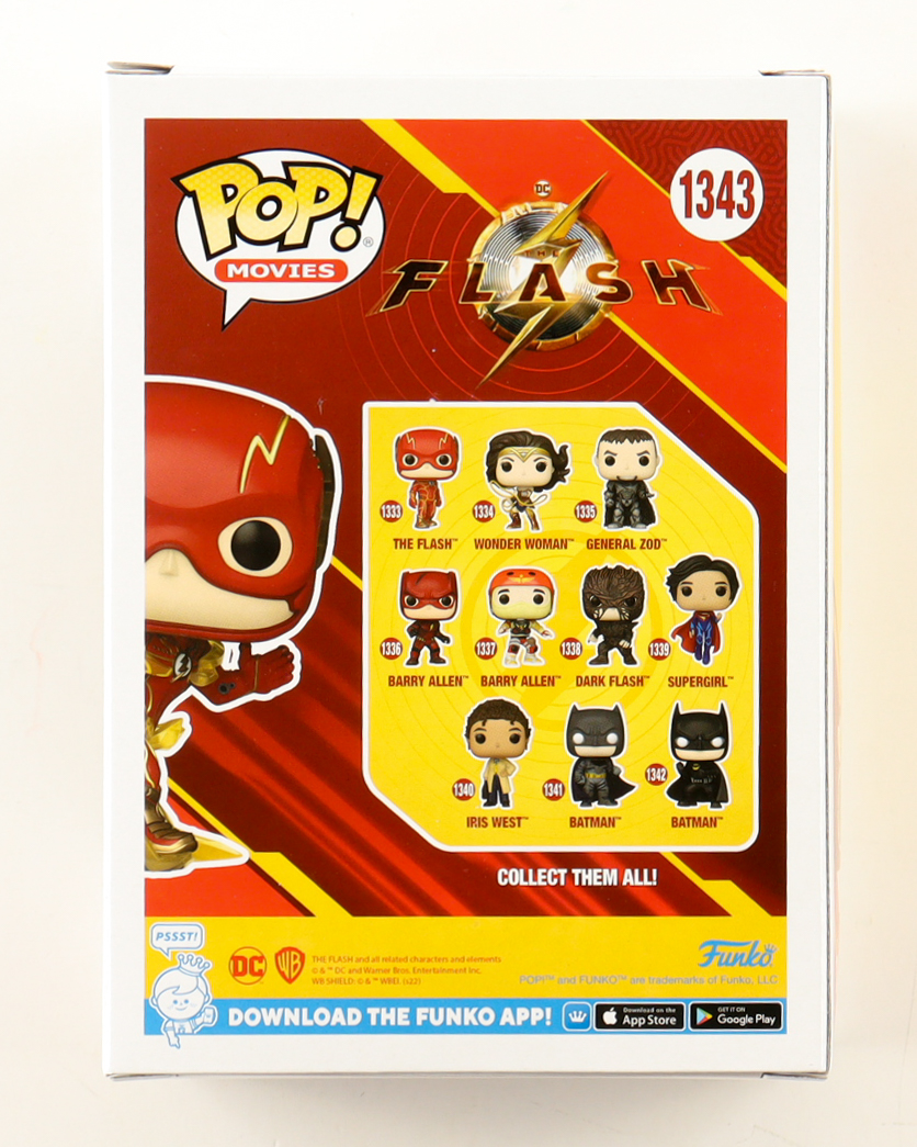 Ezra Miller Signed "The Flash" #1343 The Flash Funko Pop! Vinyl Figure (Celebrity Authentics) at PristineAuction.com Ezra Miller Signed "The Flash" #1343 The Flash Funko Pop! Vinyl Figure (Celebrity Authentics) at PristineAuction.com