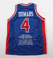 Joe Dumars Signed Career Highlight Stat Jersey (JSA) at PristineAuction.com