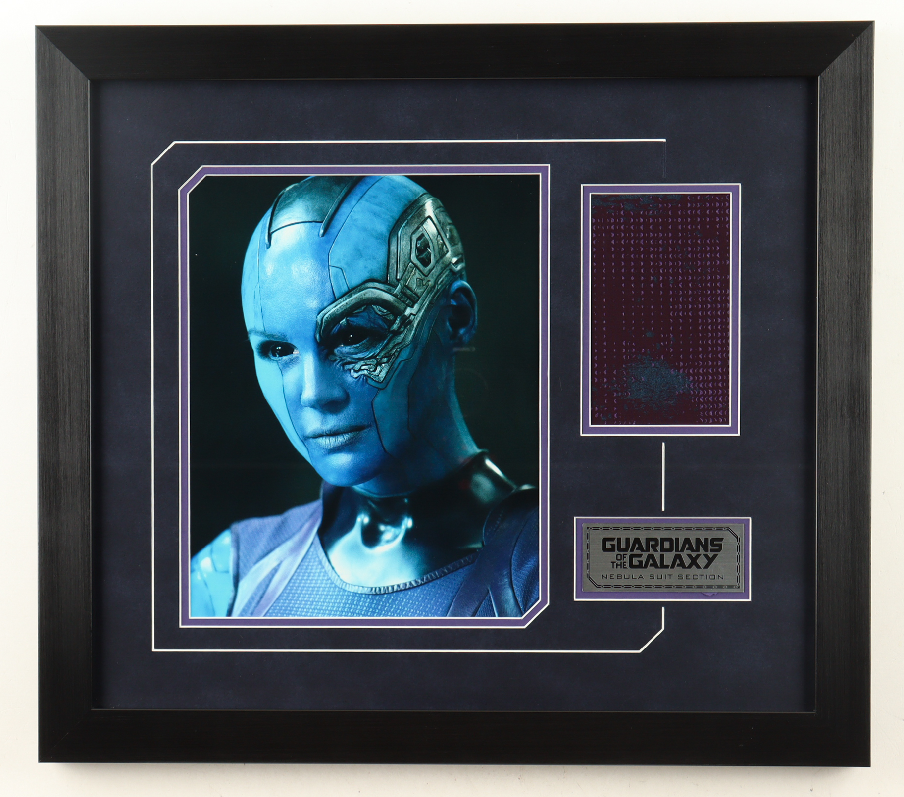 "Guardians of the Galaxy" Nebula Costume Suit Swatch Display (Celebrity Authentics) at PristineAuction.com "Guardians of the Galaxy" Nebula Costume Suit Swatch Display (Celebrity Authentics) at PristineAuction.com