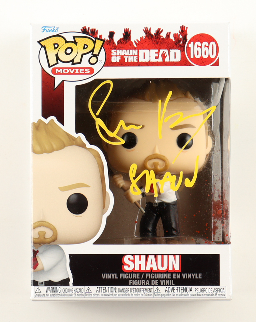 Simon Pegg Signed "Shaun of the Dead" #1660 Shaun Funko Pop! Vinyl Figure Inscribed "Shaun" (Beckett) at PristineAuction.com Simon Pegg Signed "Shaun of the Dead" #1660 Shaun Funko Pop! Vinyl Figure Inscribed "Shaun" (Beckett) at PristineAuction.com