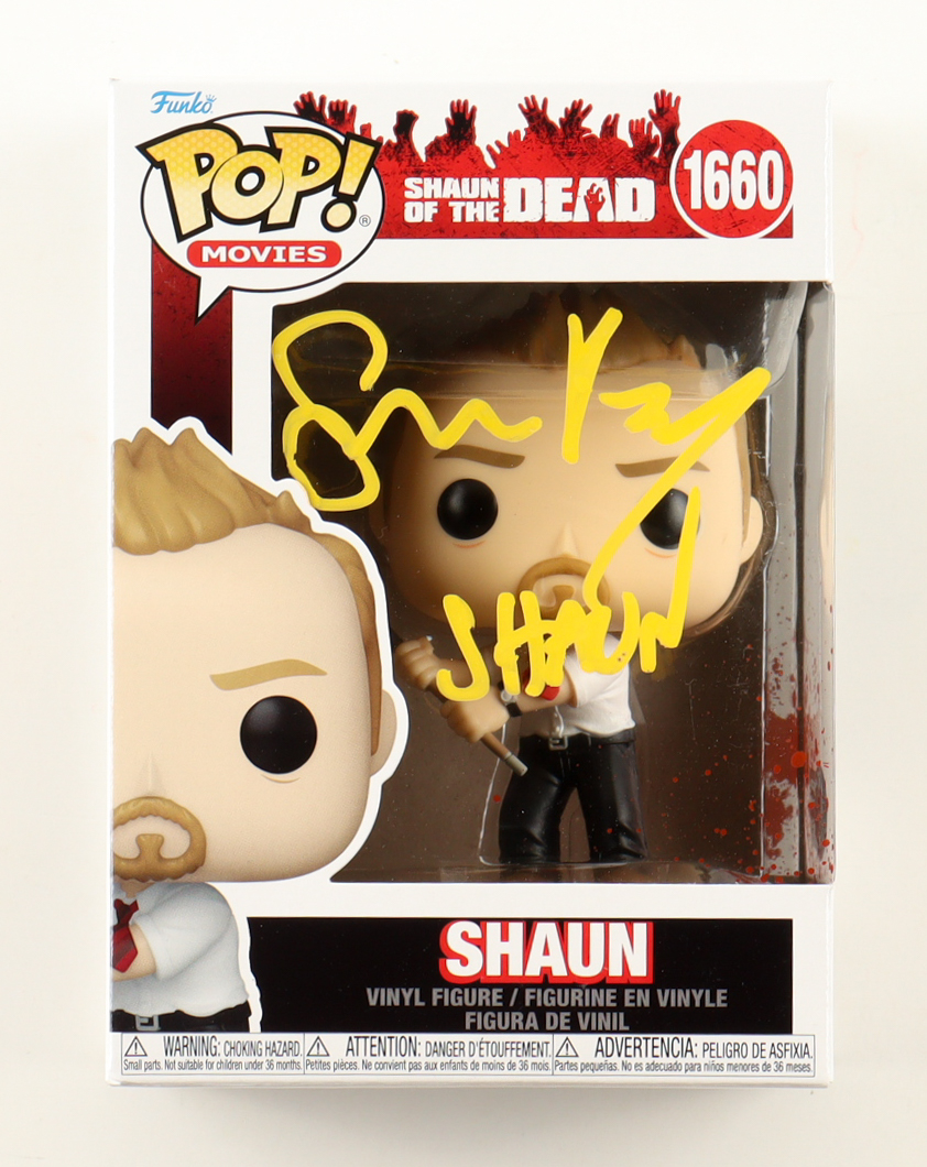 Simon Pegg Signed "Shaun of the Dead" #1660 Shaun Funko Pop! Vinyl Figure Inscribed "Shaun" (Beckett) at PristineAuction.com Simon Pegg Signed "Shaun of the Dead" #1660 Shaun Funko Pop! Vinyl Figure Inscribed "Shaun" (Beckett) at PristineAuction.com