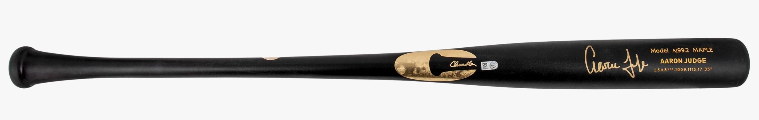 Aaron Judge Signed Chandler Player Model Maple Baseball Bat (MLB & Fanatics) at PristineAuction.com Aaron Judge Signed Chandler Player Model Maple Baseball Bat (MLB & Fanatics) at PristineAuction.com