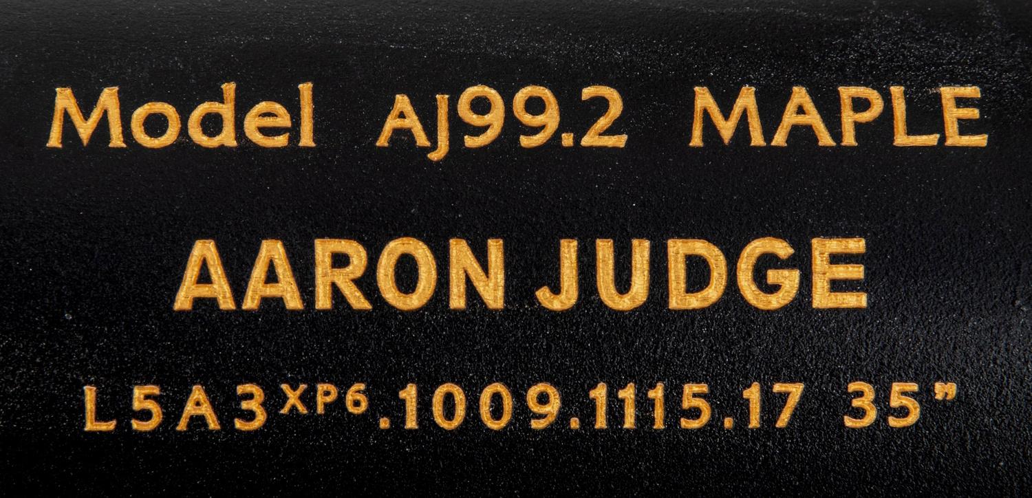 Aaron Judge Signed Chandler Player Model Maple Baseball Bat (MLB & Fanatics) at PristineAuction.com Aaron Judge Signed Chandler Player Model Maple Baseball Bat (MLB & Fanatics) at PristineAuction.com