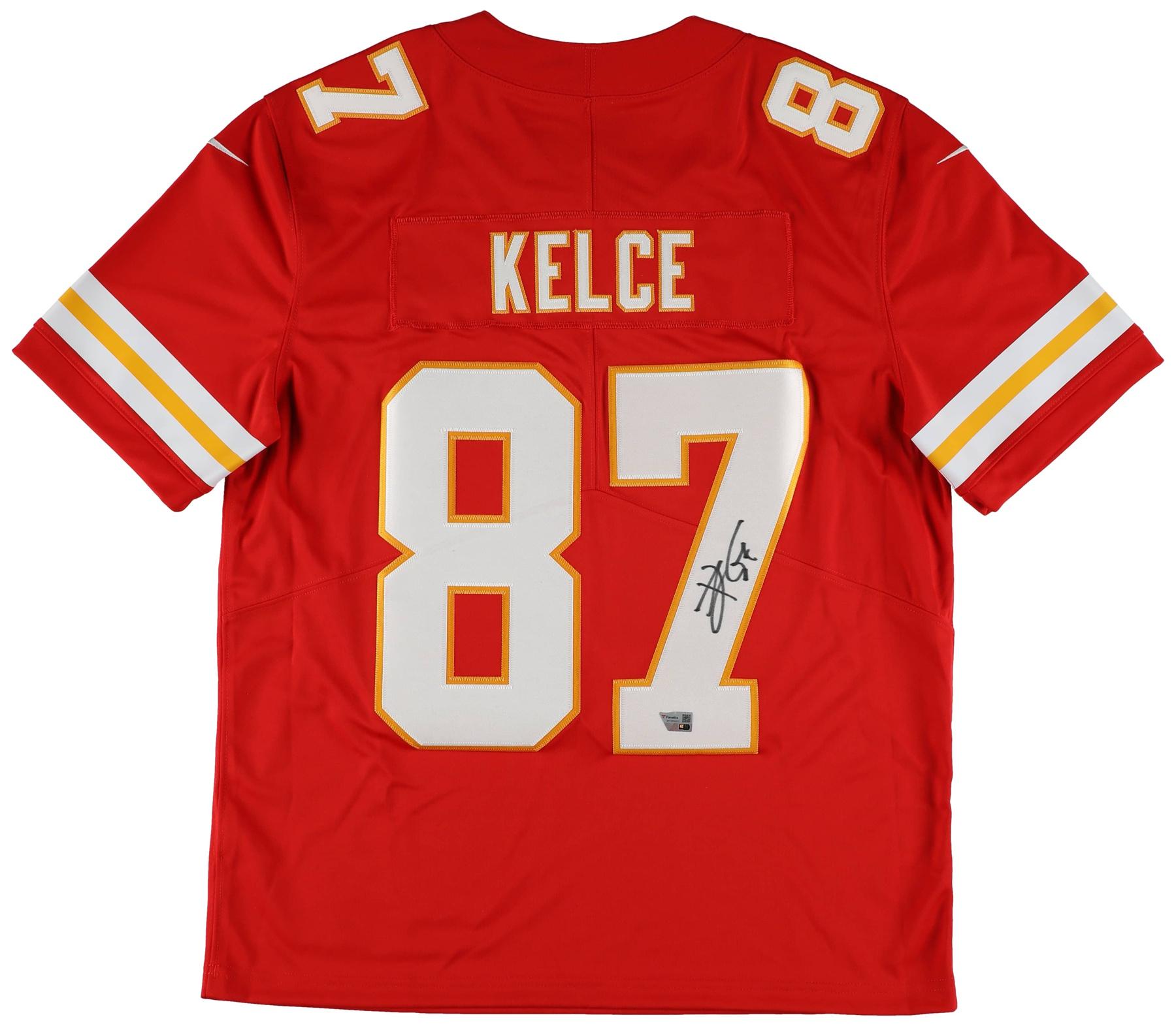 Travis Kelce Signed Chiefs Nike Jersey (Fanatics) at PristineAuction.com Travis Kelce Signed Chiefs Nike Jersey (Fanatics) at PristineAuction.com
