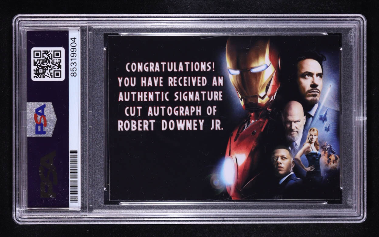 Robert Downey Jr. Signed "Iron Man" Custom Trading Card (PSA Authentic) at PristineAuction.com Robert Downey Jr. Signed "Iron Man" Custom Trading Card (PSA Authentic) at PristineAuction.com
