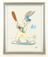 Nolan Ryan Signed "Looney Tunes" Custom Framed Original Film Cel Display (PSA) at PristineAuction.com