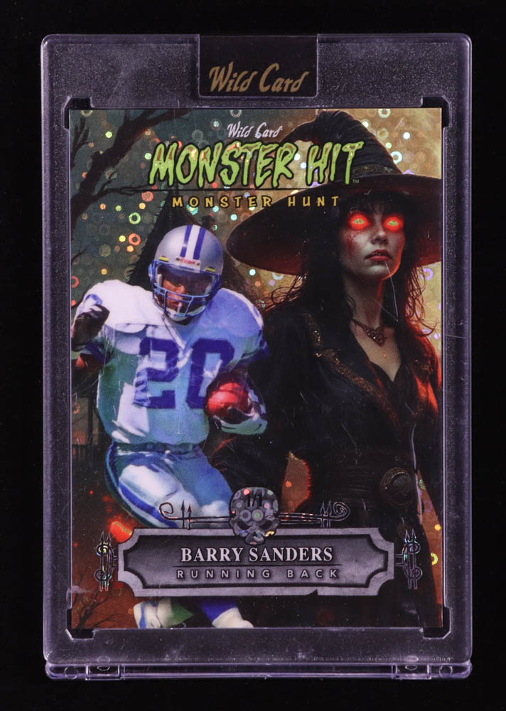 Barry Sanders 2025 Wild Card Monster Hit Monster Hunt Witch Orange Donut Circles #MHWHBS #1/1 at PristineAuction.com Barry Sanders 2025 Wild Card Monster Hit Monster Hunt Witch Orange Donut Circles #MHWHBS #1/1 at PristineAuction.com