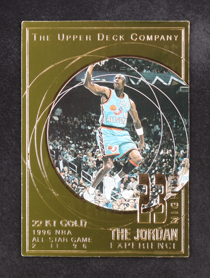 Michael Jordan 1997 Upper Deck Experience 23 Nights 22KT Gold 12 Card Set 1996 NBA All Star Game #01922/23000 at PristineAuction.com Michael Jordan 1997 Upper Deck Experience 23 Nights 22KT Gold 12 Card Set 1996 NBA All Star Game #01922/23000 at PristineAuction.com
