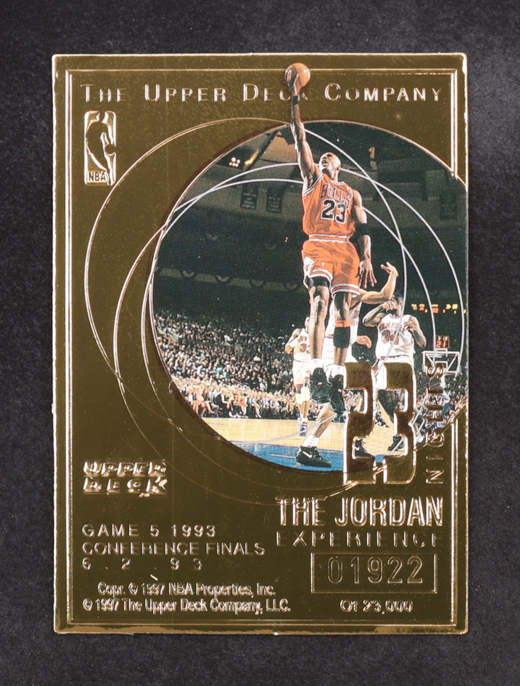 Michael Jordan 1997 Upper Deck Experience 23 Nights 22KT Gold 12 Card Set 1996 NBA All Star Game #01922/23000 at PristineAuction.com Michael Jordan 1997 Upper Deck Experience 23 Nights 22KT Gold 12 Card Set 1996 NBA All Star Game #01922/23000 at PristineAuction.com
