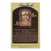 Goose Gossage Signed Hall of Fame Plaque Postcard (JSA) at PristineAuction.com