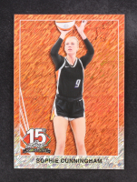 Sophie Cunningham 2025 Leaf 15th NSCC National Anniversary Orange Shimmer #90B-150 #3/4 at PristineAuction.com
