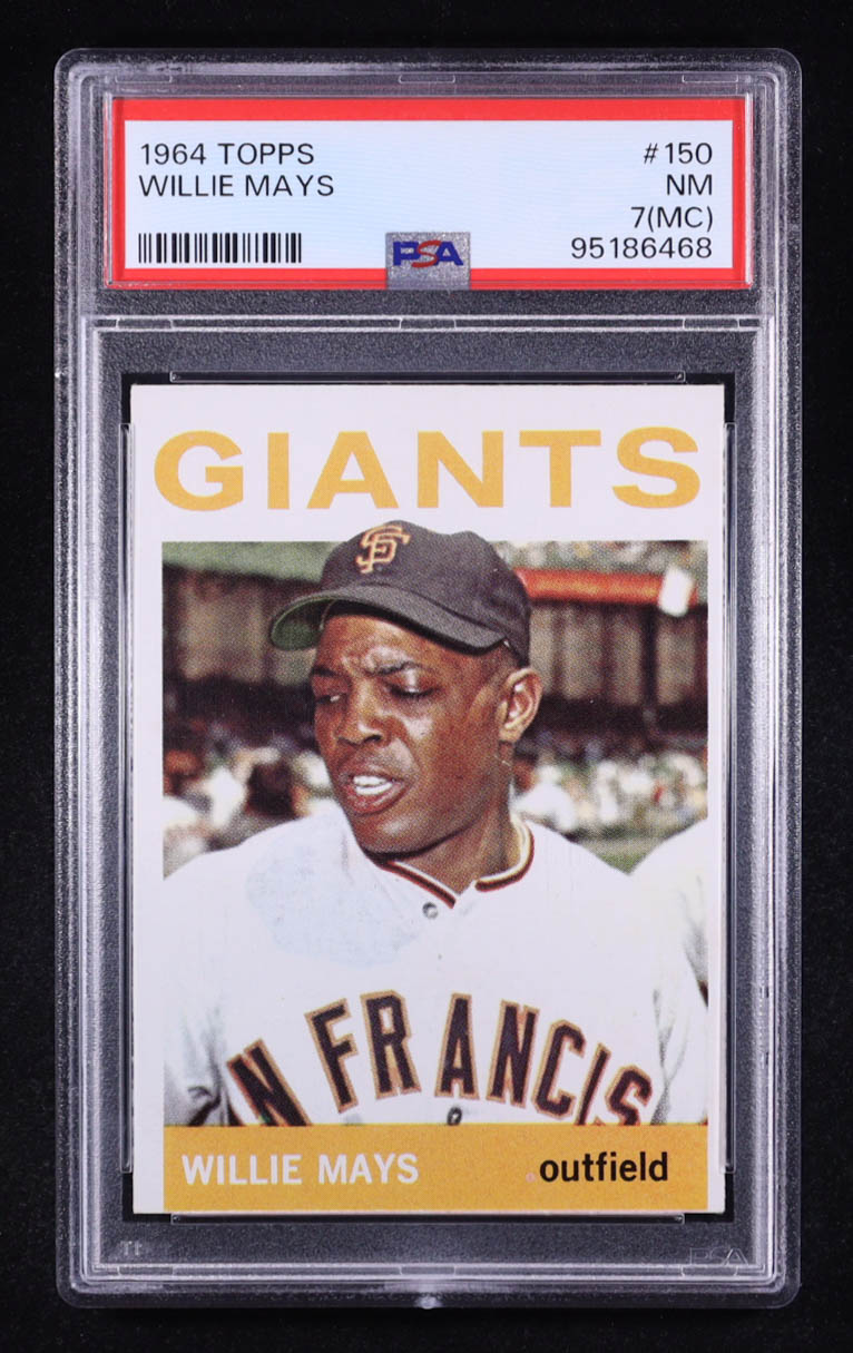 Willie Mays 1964 Topps #150 (PSA 7 (MC) at PristineAuction.com Willie Mays 1964 Topps #150 (PSA 7 (MC) at PristineAuction.com