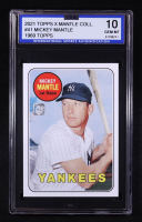 Mickey Mantle 2021 Topps X Mickey Mantle 1969 Topps #41 (ISA 10) at PristineAuction.com