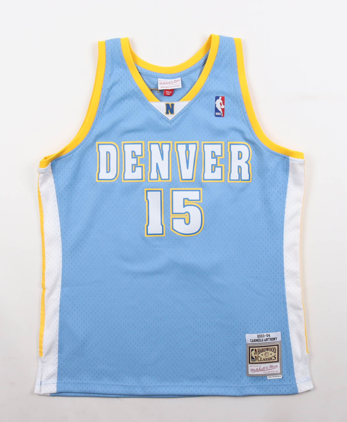 Carmelo Anthony Signed Nuggets Mitchell & Ness Authentic Jersey Inscribed "HOF 25" (Fanatics) at PristineAuction.com Carmelo Anthony Signed Nuggets Mitchell & Ness Authentic Jersey Inscribed "HOF 25" (Fanatics) at PristineAuction.com
