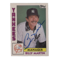 Billy Martin Signed 1984 Topps #81 (JSA) at PristineAuction.com