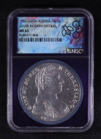 1780-Dated Austria Silver Taler, Modern Restrike (NGC MS65) at PristineAuction.com