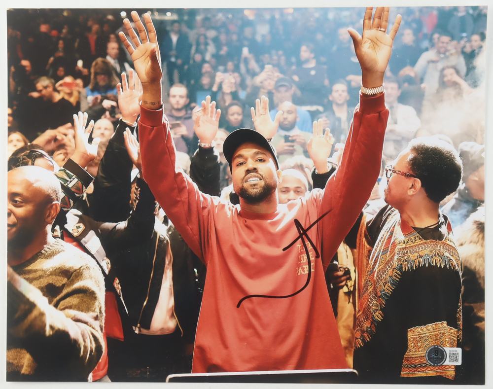 Kanye "Ye" West Signed 11x14 Photo (Beckett) at PristineAuction.com Kanye "Ye" West Signed 11x14 Photo (Beckett) at PristineAuction.com