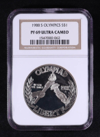 1988-S Olympics Commemorative Silver $1 Dollar (NGC PF69 ULTRA CAMEO) at PristineAuction.com