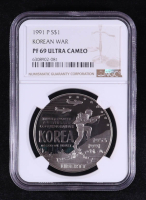 1991-P Korean War Commemorative Silver $1 Dollar (NGC PF69 ULTRA CAMEO) at PristineAuction.com