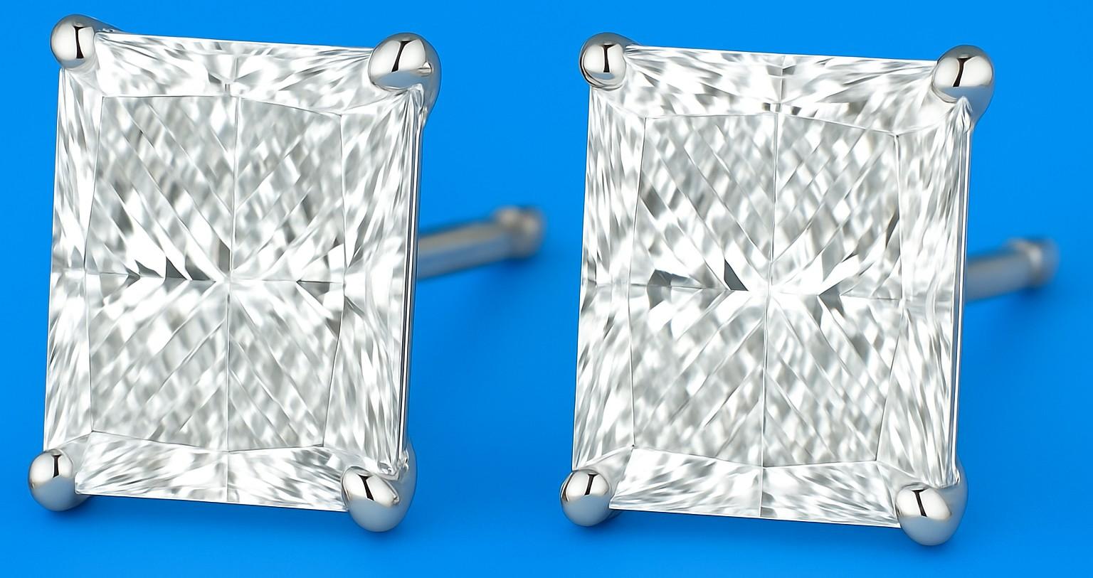New 1.98 Carats Lab Grown Diamond Stud Earrings G, SI1 | Estimated Retail Value: $4,500 (UGL & IGI Certs) at PristineAuction.com New 1.98 Carats Lab Grown Diamond Stud Earrings G, SI1 | Estimated Retail Value: $4,500 (UGL & IGI Certs) at PristineAuction.com