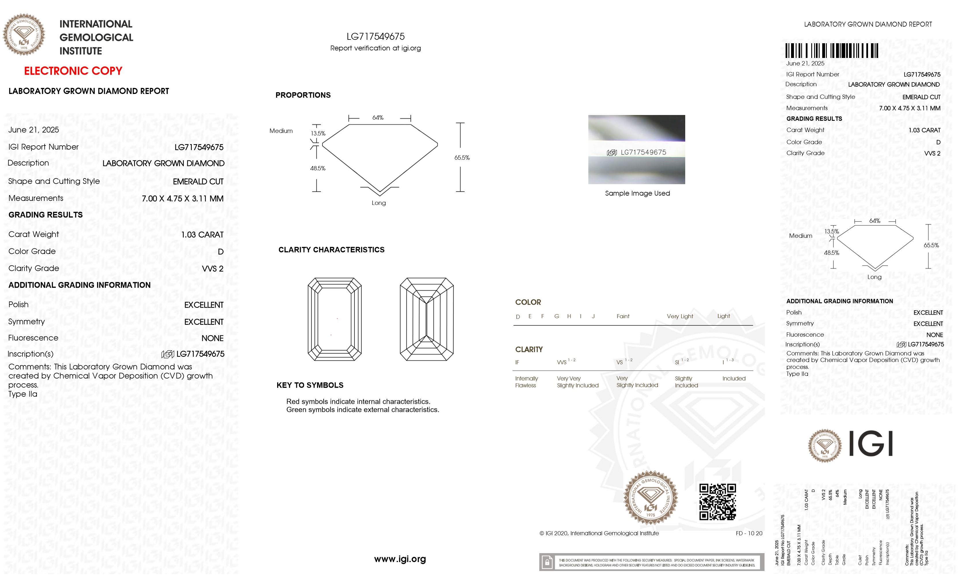 New 2.07 Carats Lab Grown Diamond Stud Earrings D, VVS2 | Estimated Retail Value: $4,800 (UGL & IGI Certs) at PristineAuction.com New 2.07 Carats Lab Grown Diamond Stud Earrings D, VVS2 | Estimated Retail Value: $4,800 (UGL & IGI Certs) at PristineAuction.com
