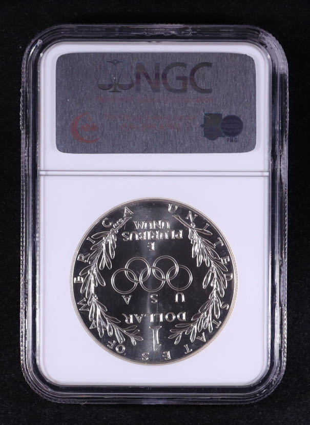 1988-D Olympics Commemorative Silver $1 Dollar (NGC MS69) at PristineAuction.com 1988-D Olympics Commemorative Silver $1 Dollar (NGC MS69) at PristineAuction.com