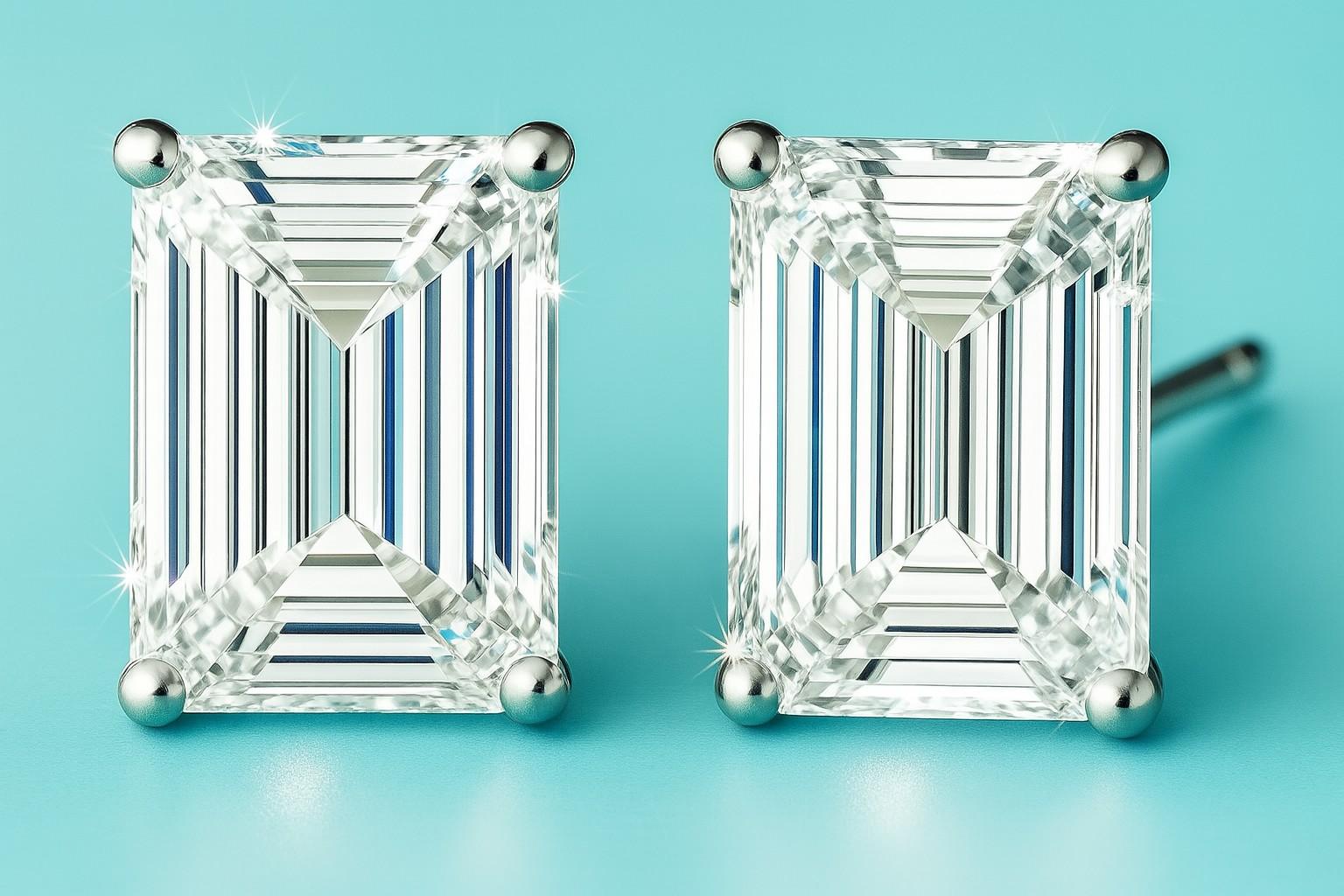 New 2.13 Carats Lab Grown Diamond Stud Earrings G, VVS2 | Estimated Retail Value: $3,700 (UGL & IGI Certs) at PristineAuction.com New 2.13 Carats Lab Grown Diamond Stud Earrings G, VVS2 | Estimated Retail Value: $3,700 (UGL & IGI Certs) at PristineAuction.com