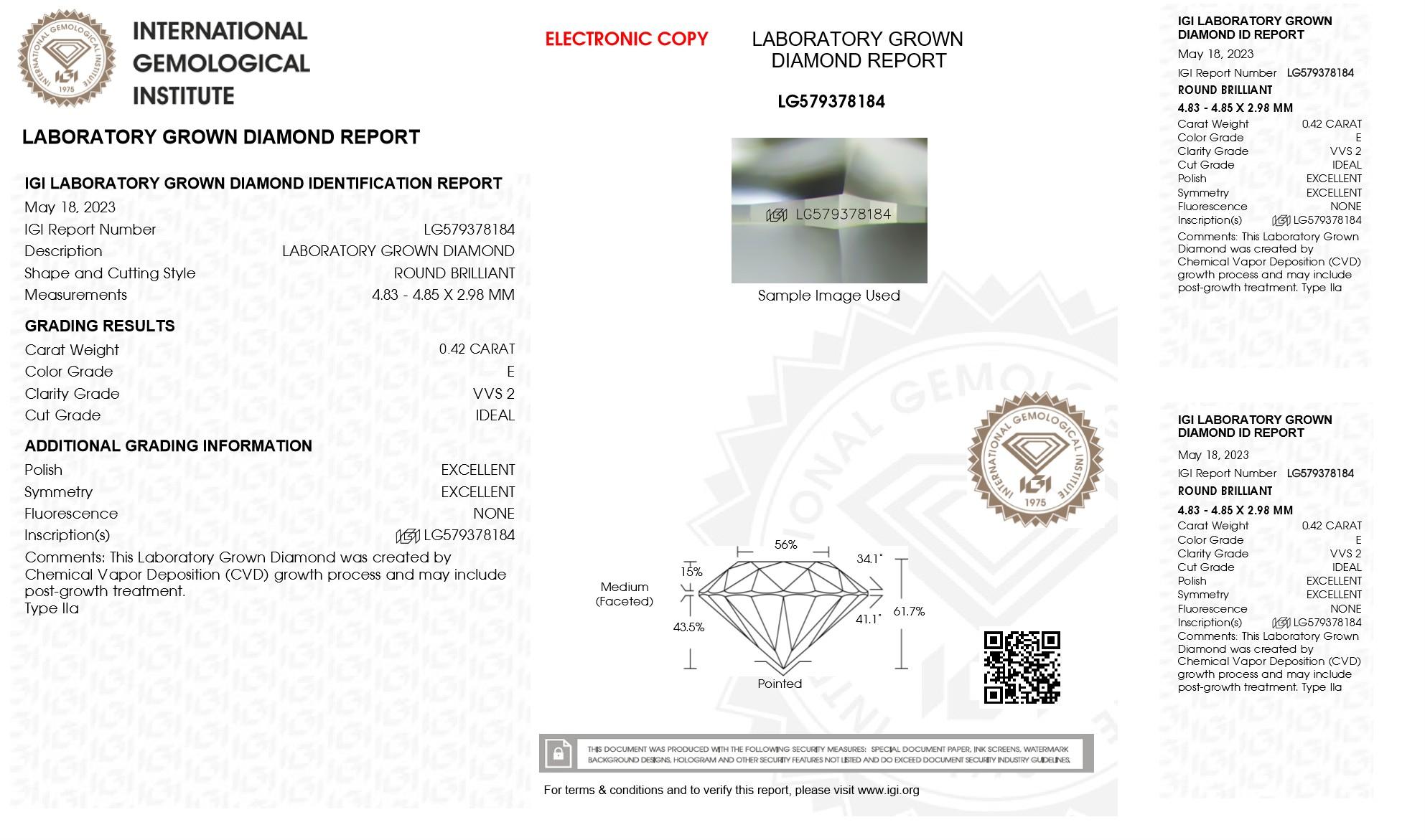 New 3.90 Carats Lab Grown 3 Diamond Ring E-F, VVS2 | Estimated Retail Value: $7,000 (UGL & IGI Certs) at PristineAuction.com New 3.90 Carats Lab Grown 3 Diamond Ring E-F, VVS2 | Estimated Retail Value: $7,000 (UGL & IGI Certs) at PristineAuction.com
