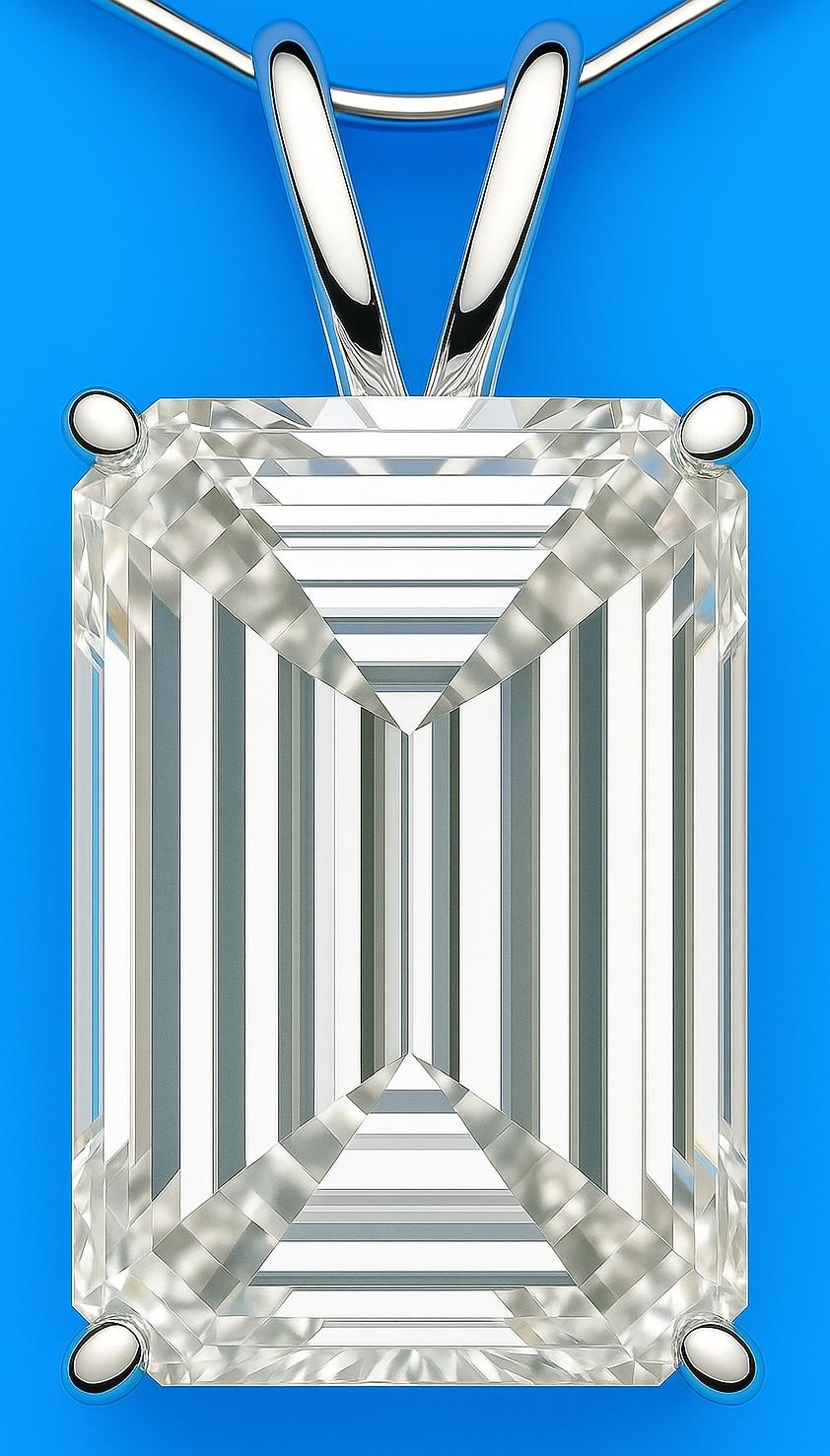 New 7.06 Carats Lab Grown Diamond Pendant G, VS2 | Estimated Retail Value: $11,750 (UGL & IGI Certs) at PristineAuction.com New 7.06 Carats Lab Grown Diamond Pendant G, VS2 | Estimated Retail Value: $11,750 (UGL & IGI Certs) at PristineAuction.com