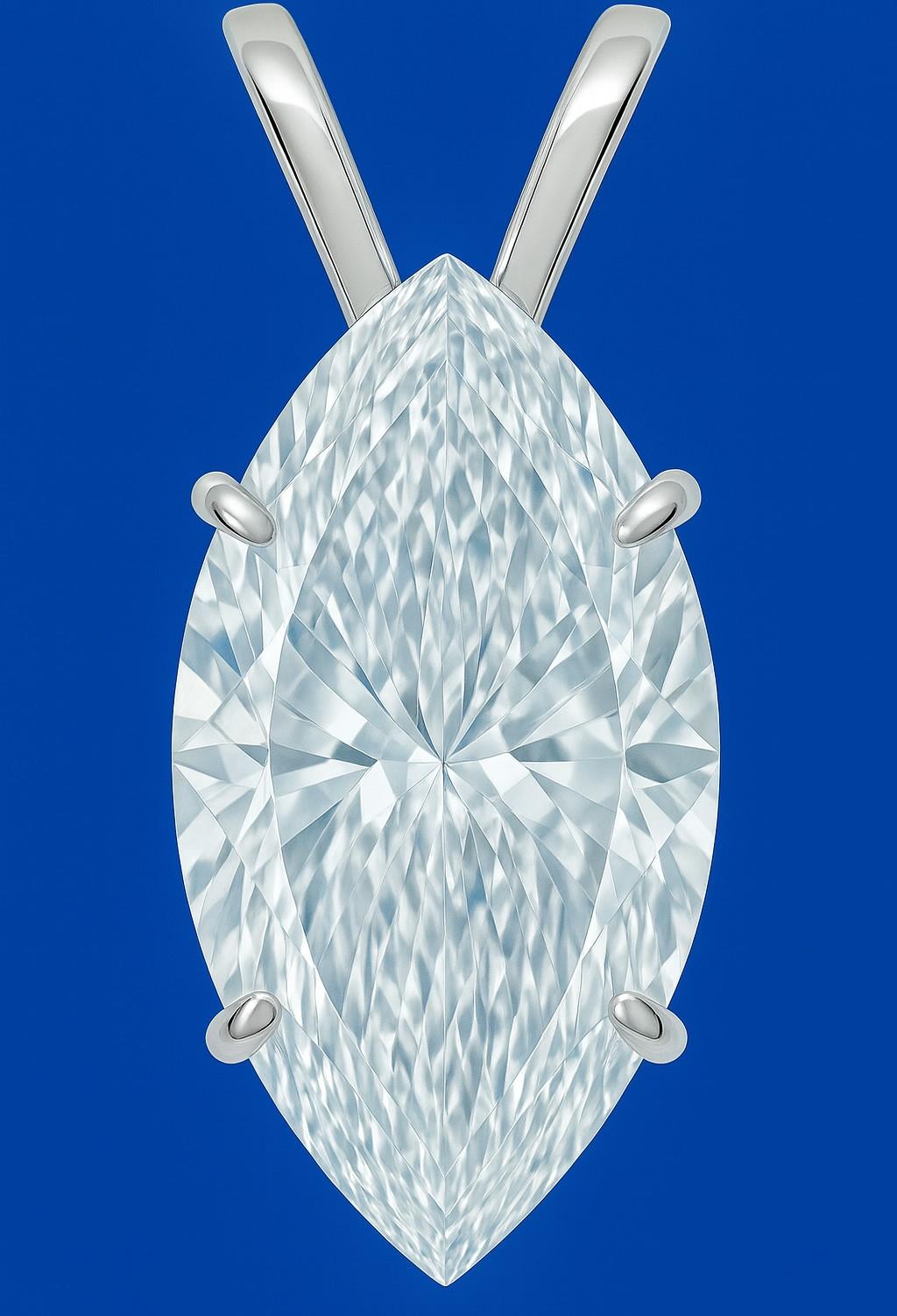New 7.70 Carats Lab Grown Diamond Pendant G, VS2 | Estimated Retail Value: $13,500 (UGL & IGI Certs) at PristineAuction.com New 7.70 Carats Lab Grown Diamond Pendant G, VS2 | Estimated Retail Value: $13,500 (UGL & IGI Certs) at PristineAuction.com