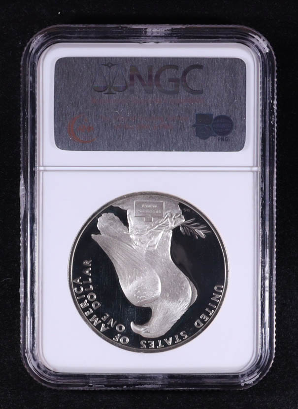 1984-S Los Angeles Olympics Commemorative Silver $1 Dollar (NGC PF69 ULTRA CAMEO) at PristineAuction.com 1984-S Los Angeles Olympics Commemorative Silver $1 Dollar (NGC PF69 ULTRA CAMEO) at PristineAuction.com