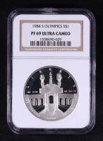 1984-S Los Angeles Olympics Commemorative Silver $1 Dollar (NGC PF69 ULTRA CAMEO) at PristineAuction.com