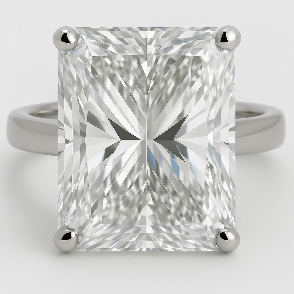 New 10.10 Carats Lab Grown Diamond Ring F, VS2 | Estimated Retail Value: $17,000 (UGL & IGI Certs) at PristineAuction.com New 10.10 Carats Lab Grown Diamond Ring F, VS2 | Estimated Retail Value: $17,000 (UGL & IGI Certs) at PristineAuction.com