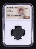 Byzantine Empire - Heraclius & Heraclius Constantine, AD 610-641, AE Follis (NGC VF) at PristineAuction.com