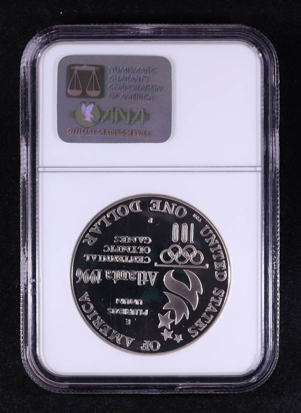 1996-P Olympics High Jump Commemorative Silver $1 Dollar (NGC PF69 ULTRA CAMEO) at PristineAuction.com 1996-P Olympics High Jump Commemorative Silver $1 Dollar (NGC PF69 ULTRA CAMEO) at PristineAuction.com
