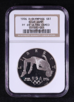 1996-P Olympics High Jump Commemorative Silver $1 Dollar (NGC PF69 ULTRA CAMEO) at PristineAuction.com