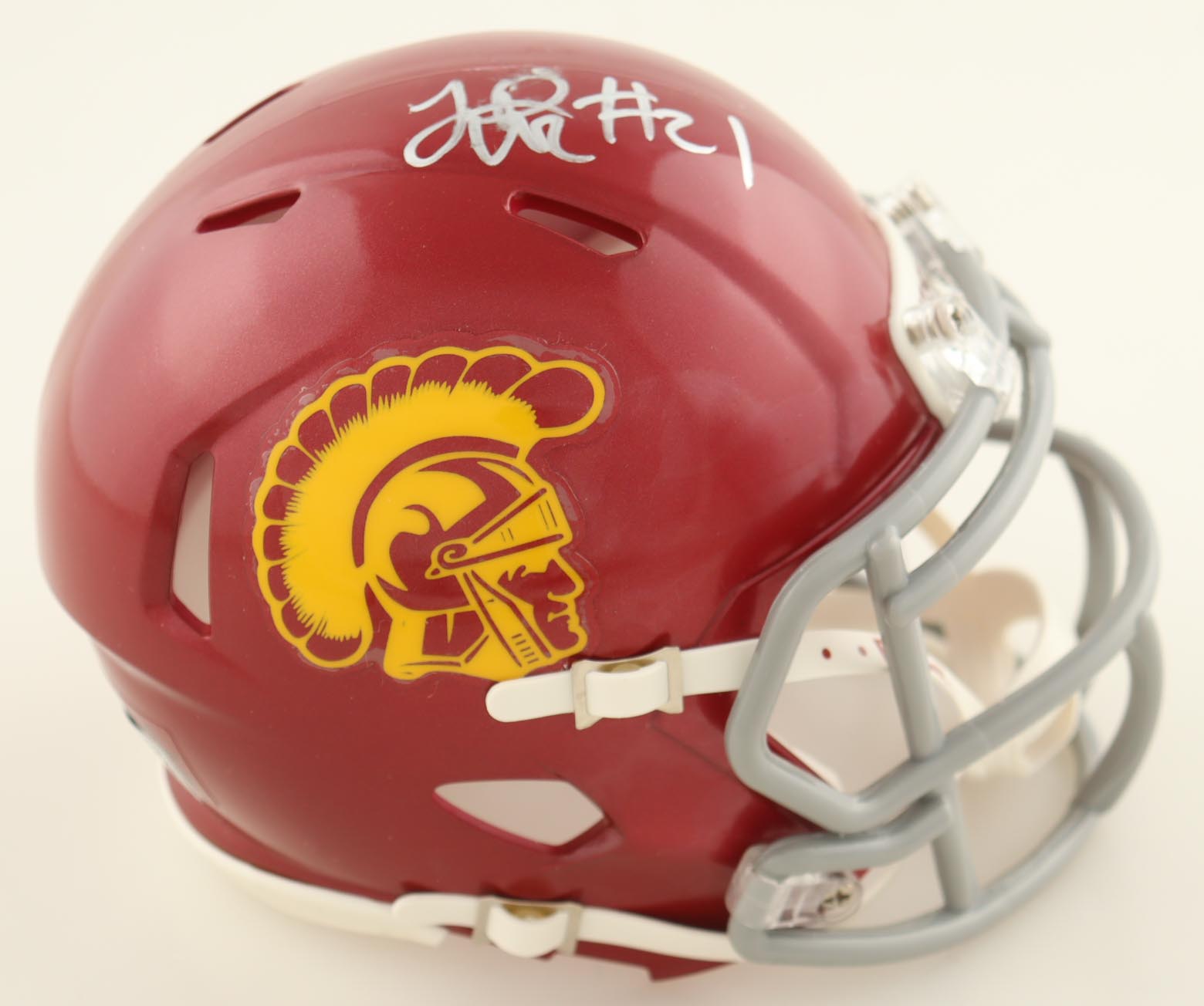 LenDale White Signed USC Trojans Speed Mini Helmet (PIA) at PristineAuction.com LenDale White Signed USC Trojans Speed Mini Helmet (PIA) at PristineAuction.com