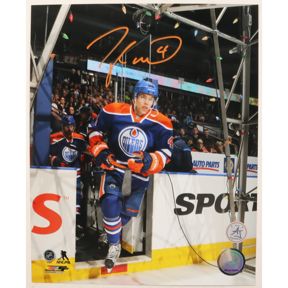 Taylor Hall Signed Oilers 8x10 Photo (AJ's Sports) at PristineAuction.com