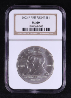2003-P First Flight Commemorative Silver $1 Dollar (NGC MS69) at PristineAuction.com