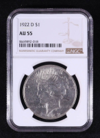 1922-D Peace Silver $1 Dollar (NGC AU55) at PristineAuction.com