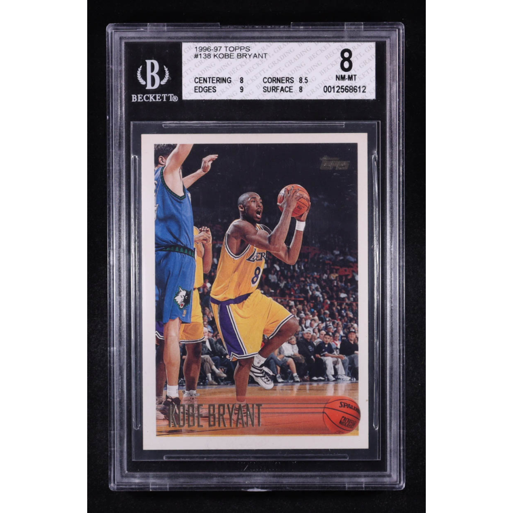 Kobe Bryant 1996-97 Topps #138 RC (BGS 8) at PristineAuction.com
