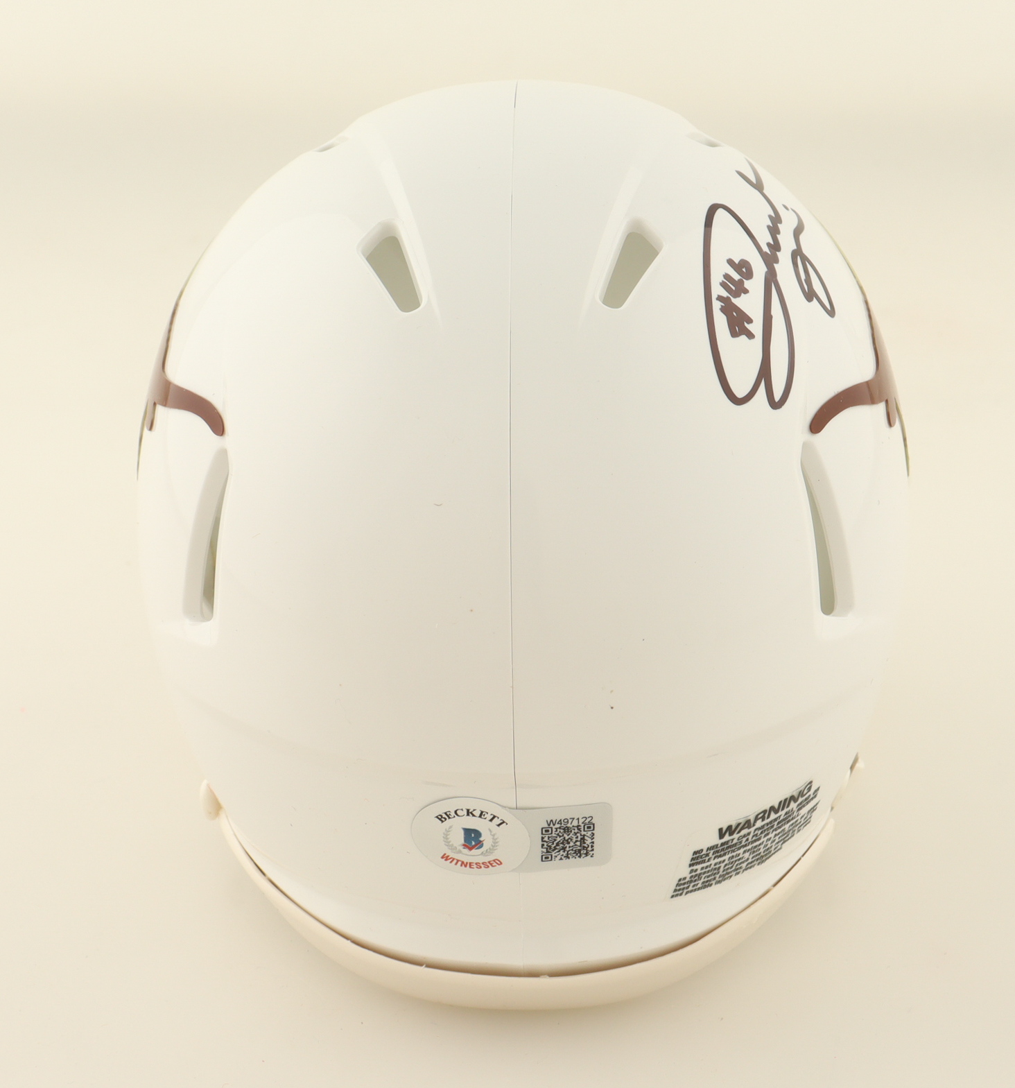 Joseph Ossai Signed Texas Longhorns Speed Mini Helmet (Beckett) at PristineAuction.com Joseph Ossai Signed Texas Longhorns Speed Mini Helmet (Beckett) at PristineAuction.com