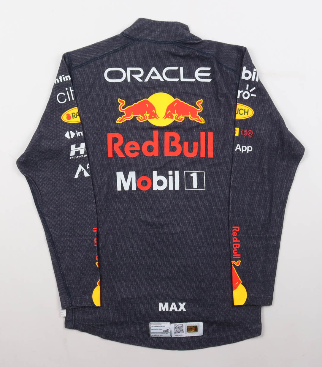 Max Verstappen Signed 2022 Red Bull Racing Shirt (Oracle) at PristineAuction.com Max Verstappen Signed 2022 Red Bull Racing Shirt (Oracle) at PristineAuction.com